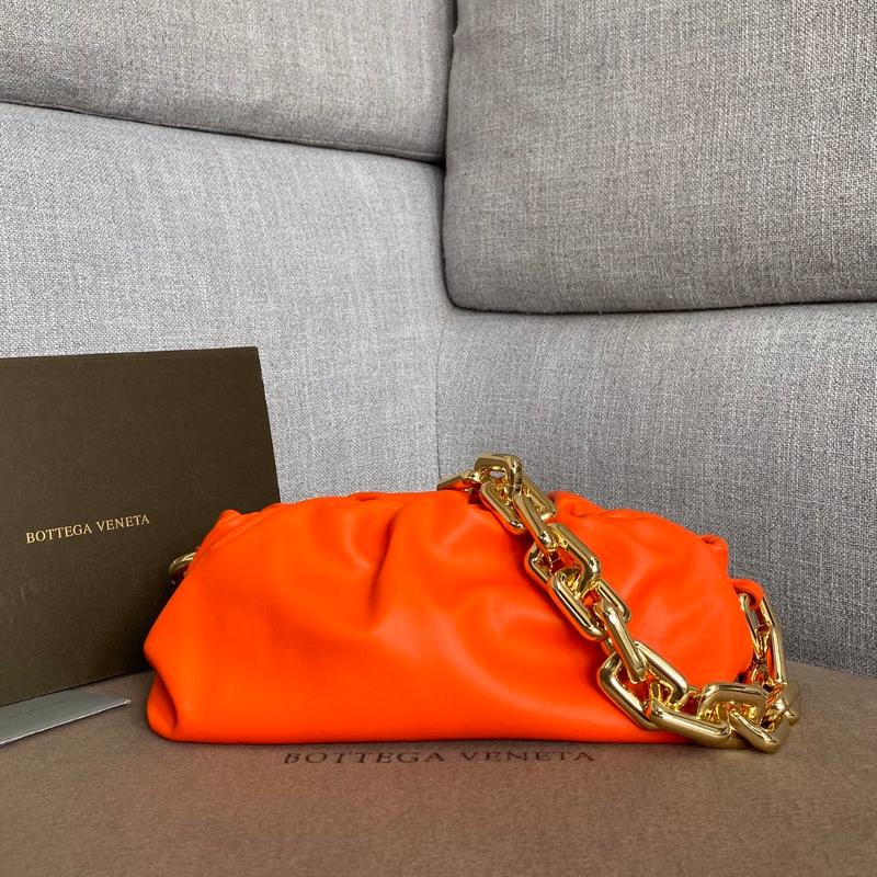 Bottega Veneta Clutches Bags 620230 Cowhide Sunset Orange